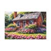 91638-151.jpg Cottage Garden Pink Flowers Standard Canvas