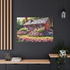 91638-153.jpg Cottage Garden Pink Flowers Standard Canvas