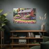 91638-154.jpg Cottage Garden Pink Flowers Standard Canvas