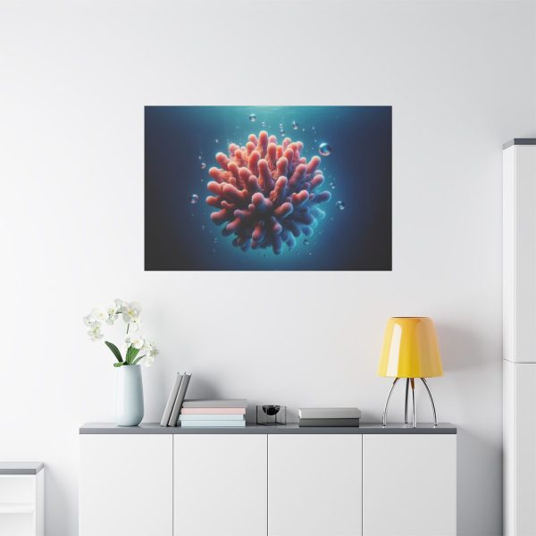 91638-177.jpg Coral With Surrounding Water Bubbles Standard Canvas