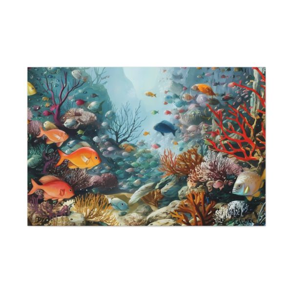 91638-186.jpg Vibrant Marine Life Scene I Standard Canvas