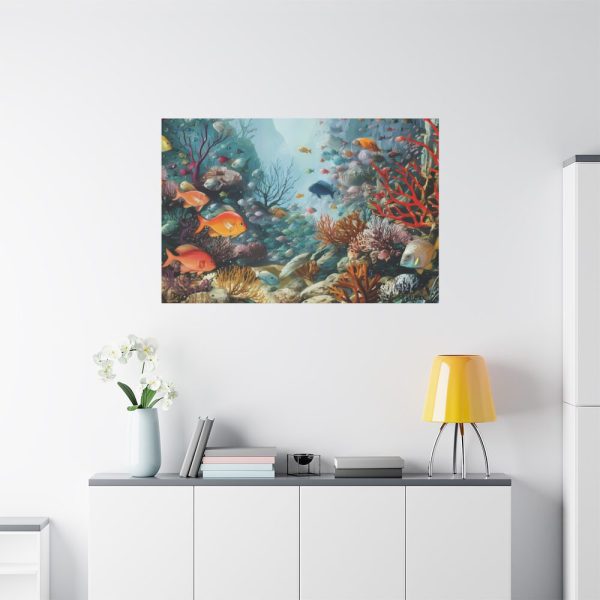 91638-187.jpg Vibrant Marine Life Scene I Standard Canvas