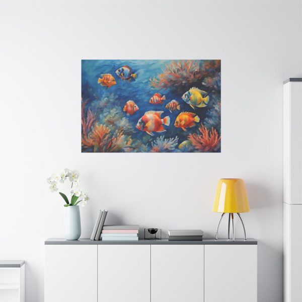 91638-197.jpg Tropical Fish And Coral Standard Canvas