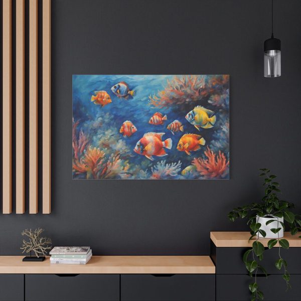 91638-198.jpg Tropical Fish And Coral Standard Canvas