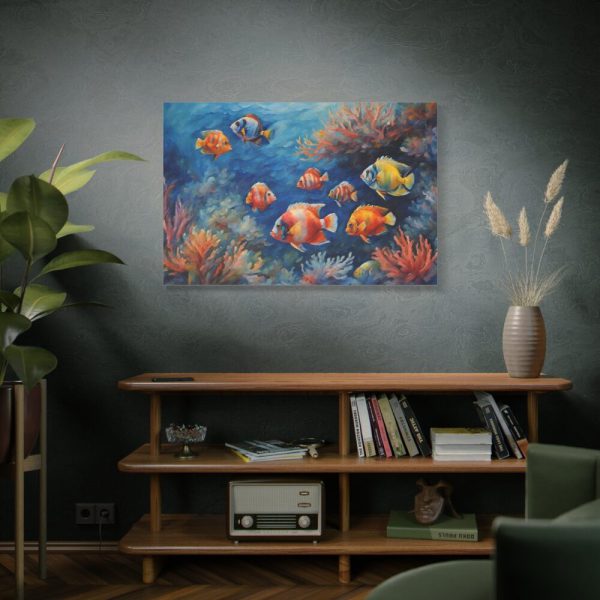91638-199.jpg Tropical Fish And Coral Standard Canvas