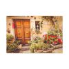 91638-211.jpg Wooden Door With Flowers in The Front Standard Canvas