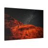 91638-255.jpg Glowing Red Mountain Under Starry Sky Standard Canvas