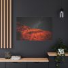 91638-258.jpg Glowing Red Mountain Under Starry Sky Standard Canvas