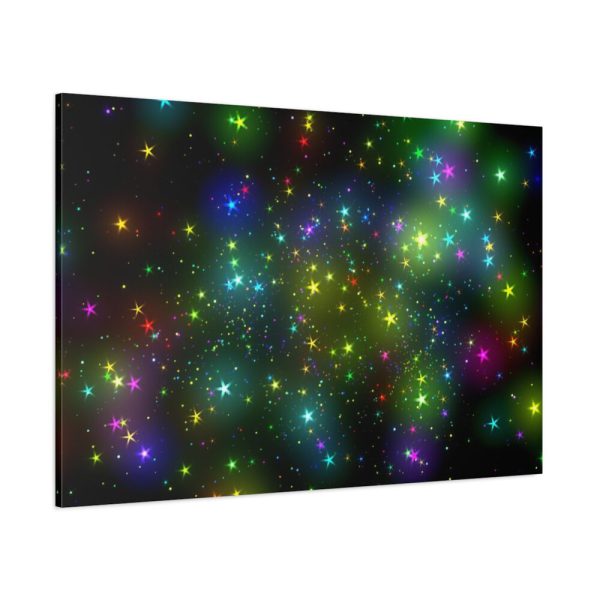 91638-300.jpg Star With Multicolor Lights Standard Canvas