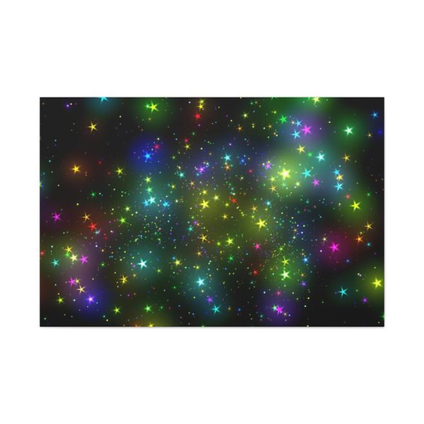 91638-301.jpg Star With Multicolor Lights Standard Canvas