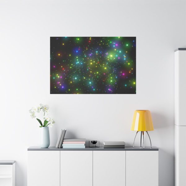 91638-302.jpg Star With Multicolor Lights Standard Canvas