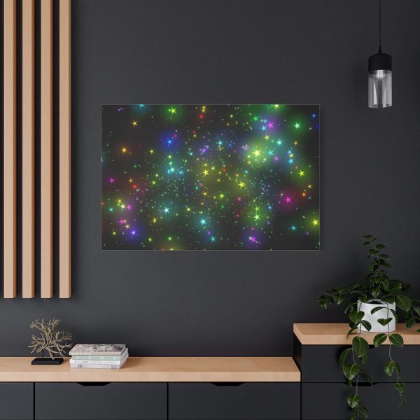91638-303.jpg Star With Multicolor Lights Standard Canvas