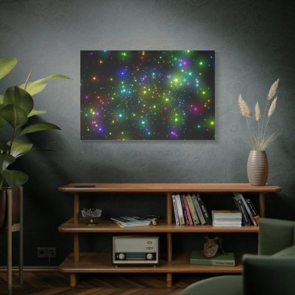 91638-304.jpg Star With Multicolor Lights Standard Canvas