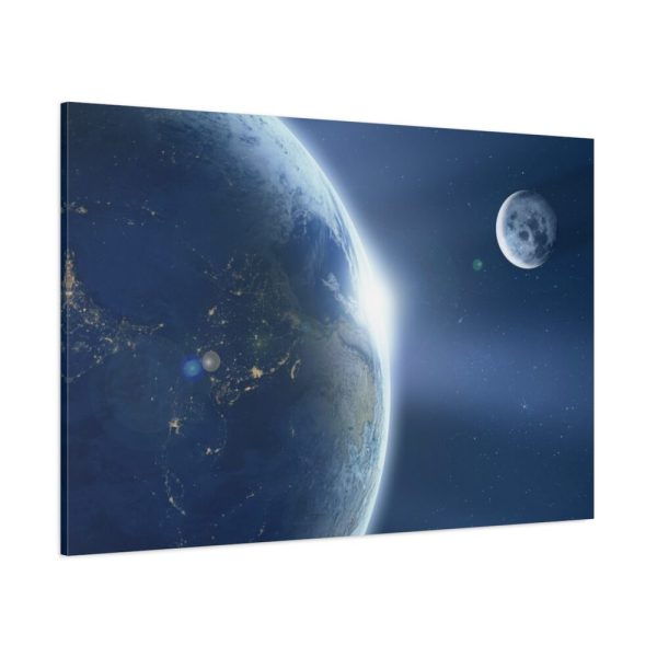 91638-310.jpg Earth Moon Ache Sunrise Standard Canvas