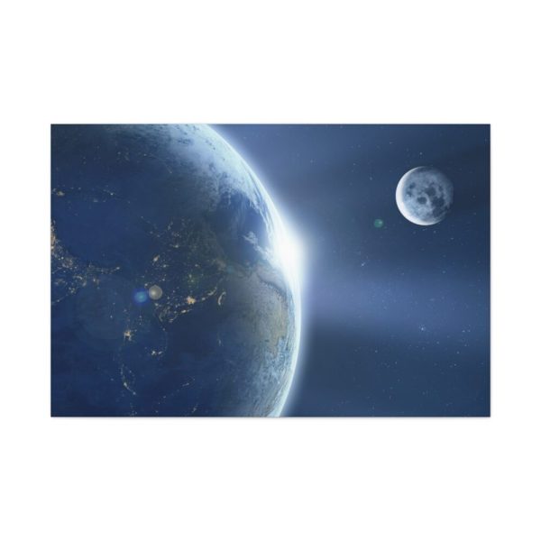 91638-311.jpg Earth Moon Ache Sunrise Standard Canvas
