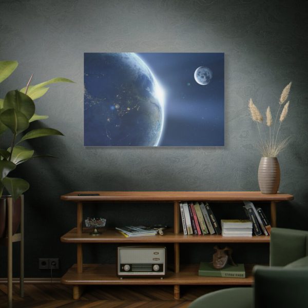 91638-314.jpg Earth Moon Ache Sunrise Standard Canvas