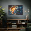 91638-369.jpg Planets Earth and Sun in Space Standard Canvas
