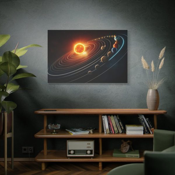 91638-374.jpg Vibrant Depiction of Solar System in Horizontal Format Standard Canvas