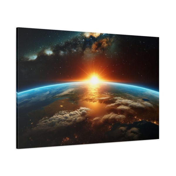 91638-375.jpg Beauty of Celestial Sunrise Over Earth Standard Canvas