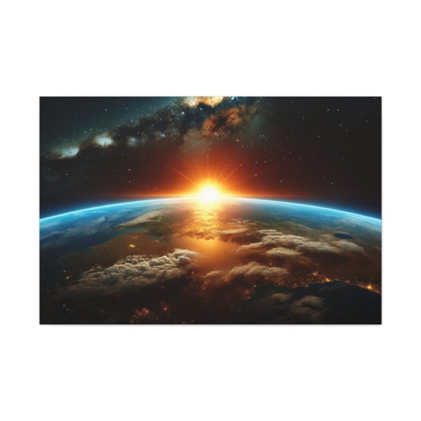 91638-376.jpg Beauty of Celestial Sunrise Over Earth Standard Canvas