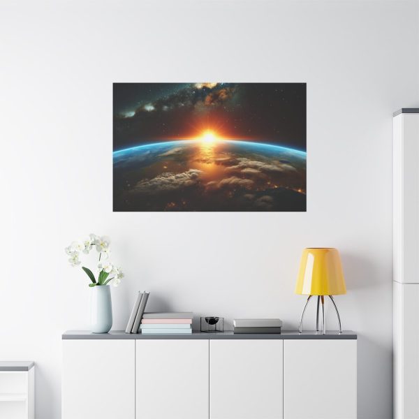 91638-377.jpg Beauty of Celestial Sunrise Over Earth Standard Canvas