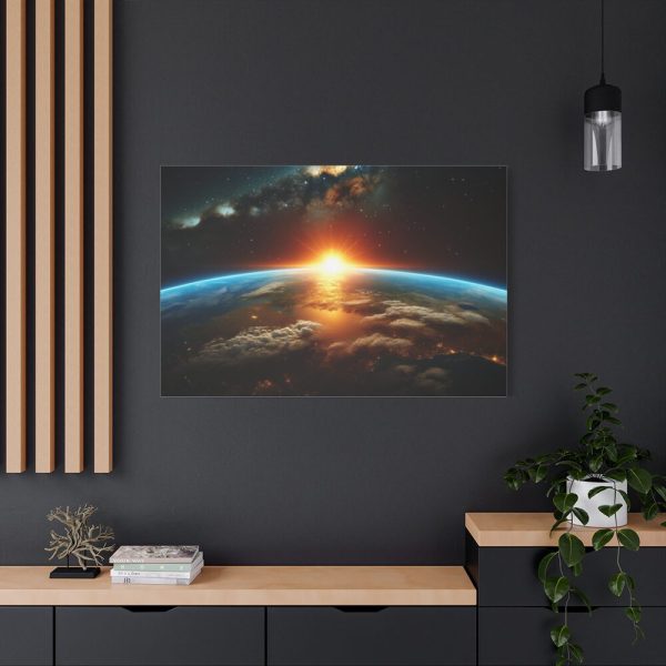 91638-378.jpg Beauty of Celestial Sunrise Over Earth Standard Canvas