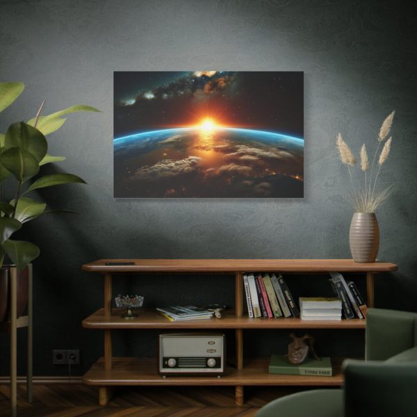 91638-379.jpg Beauty of Celestial Sunrise Over Earth Standard Canvas