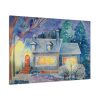 91638-40.jpg Cottage In Winter Standard Canvas