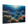 Colorful Coral in the Deep Blue Ocean Standard Canvas