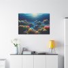 Colorful Coral in the Deep Blue Ocean Standard Canvas