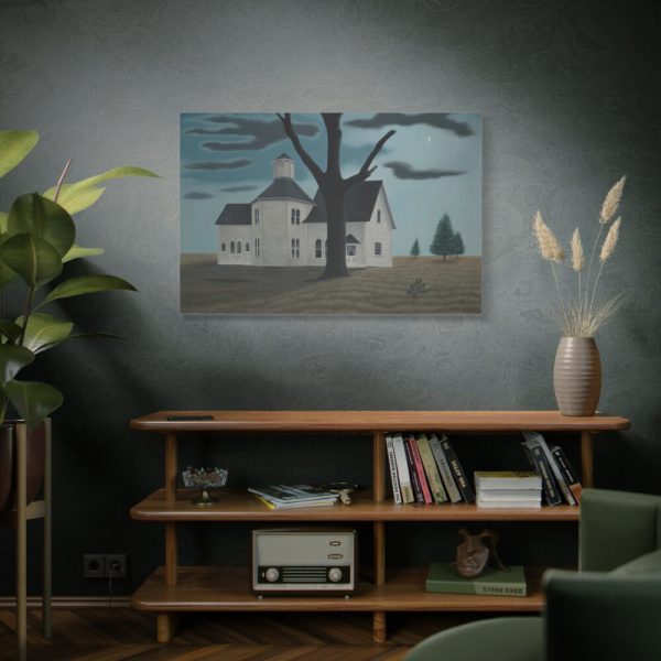 91638-84.jpg Old House, New Moon by George Ault Standard Canvas