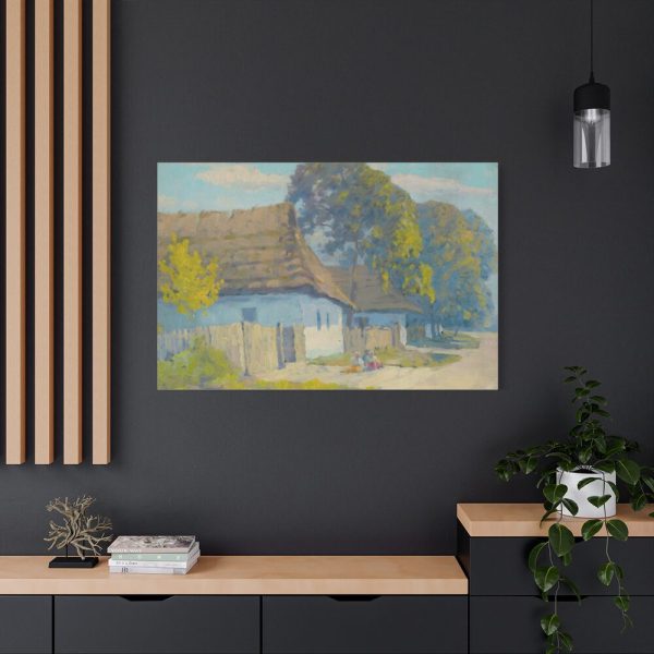Village Motif by Lajos Csordák Standard Canvas