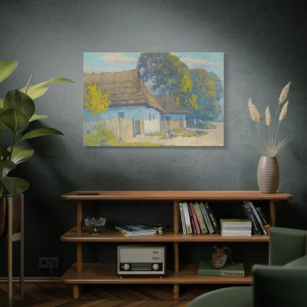 Village Motif by Lajos Csordák Standard Canvas