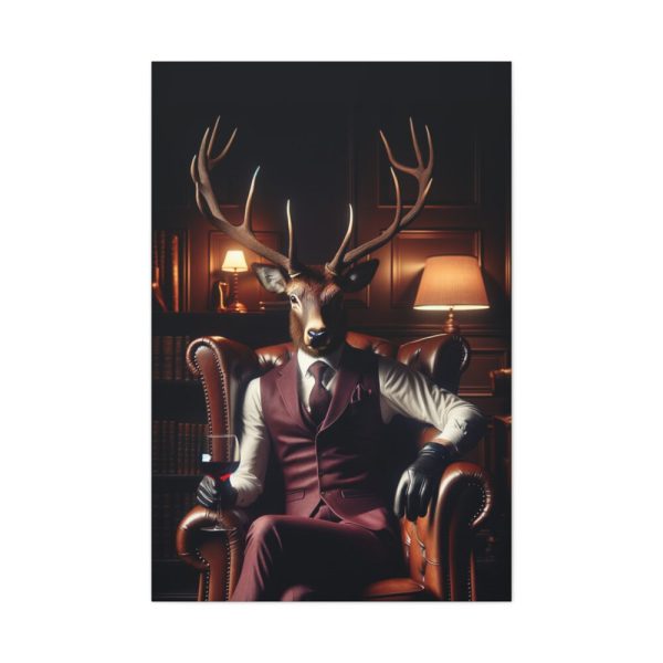91655-16.jpg Deer Elegantly Attired Standard Canvas