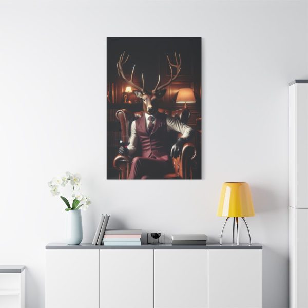 91655-17.jpg Deer Elegantly Attired Standard Canvas