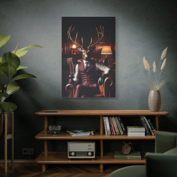 91655-19.jpg Deer Elegantly Attired Standard Canvas