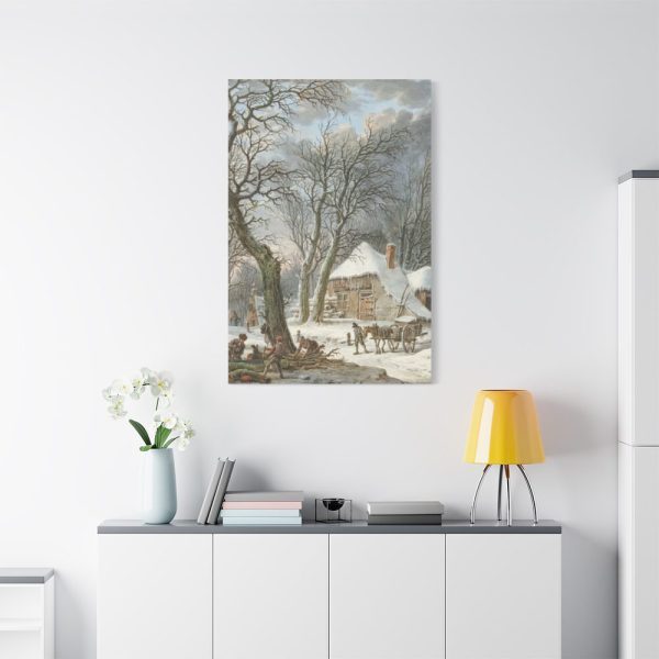91655-2.jpg Winterlandschap by Pieter Pietersz Barbiers Standard Canvas