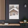 91655-23.jpg Old Woman at the Sauna Door Standard Canvas