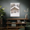 91655-24.jpg Old Woman at the Sauna Door Standard Canvas