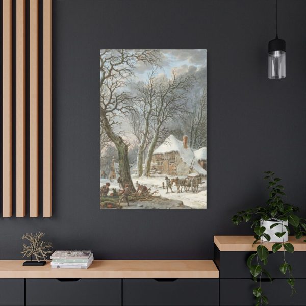 91655-3.jpg Winterlandschap by Pieter Pietersz Barbiers Standard Canvas