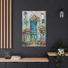 91655-38.jpg Whimsical Flowery Door Standard Canvas