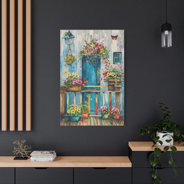 91655-38.jpg Whimsical Flowery Door Standard Canvas