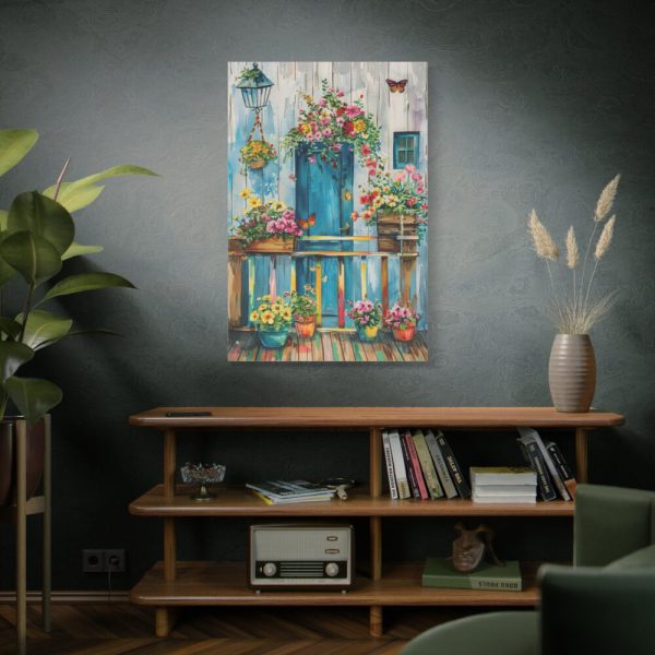 91655-39.jpg Whimsical Flowery Door Standard Canvas