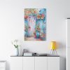 91655-42.jpg Whimsical Door With Garden of Potted Plants Standard Canvas