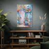 91655-44.jpg Whimsical Door With Garden of Potted Plants Standard Canvas