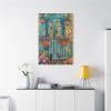 91655-62.jpg Blue Door With Black Cats Standard Canvas