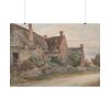 Thatched Cottage with Barn Adjoining Poster