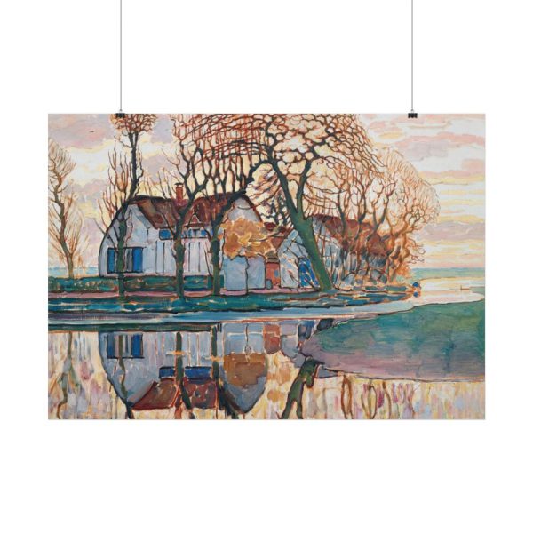 92408-111.jpg Farm near Duivendrecht by Piet Mondrian Poster
