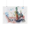 Rooftops and Trees by Charles Demuth Poster