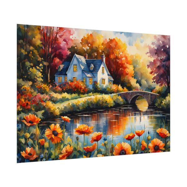 Riverside Cottage Poster